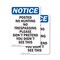 Signmission Posted No Hunting No Trespassing OSHA Notice Sign, Plastic, 7in W x 10in L, 2PK OS-2PACK-NS-P-710-V-17721 - alternate 1